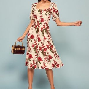 Reformation Beechwood Dress Georgette Size 2